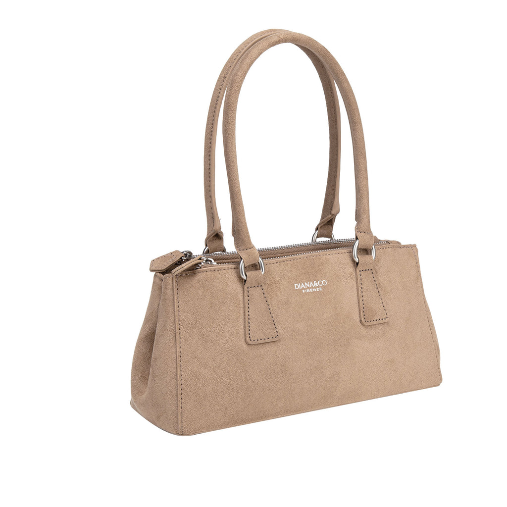 BAGUETTE BAG A SPALLA SCAMOSCIATO