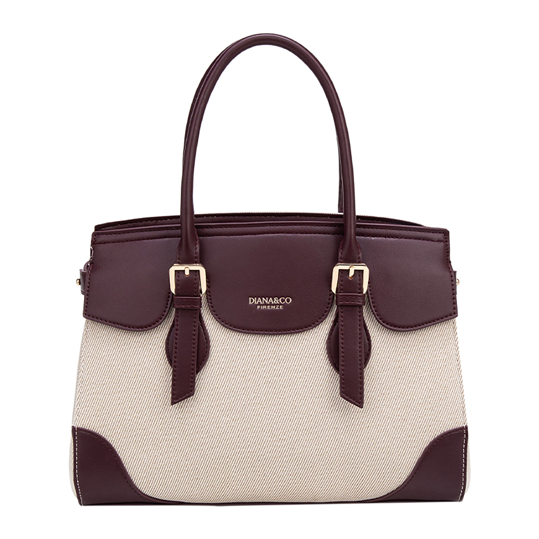 BORSA A MANO IN CANVAS STAMPATO