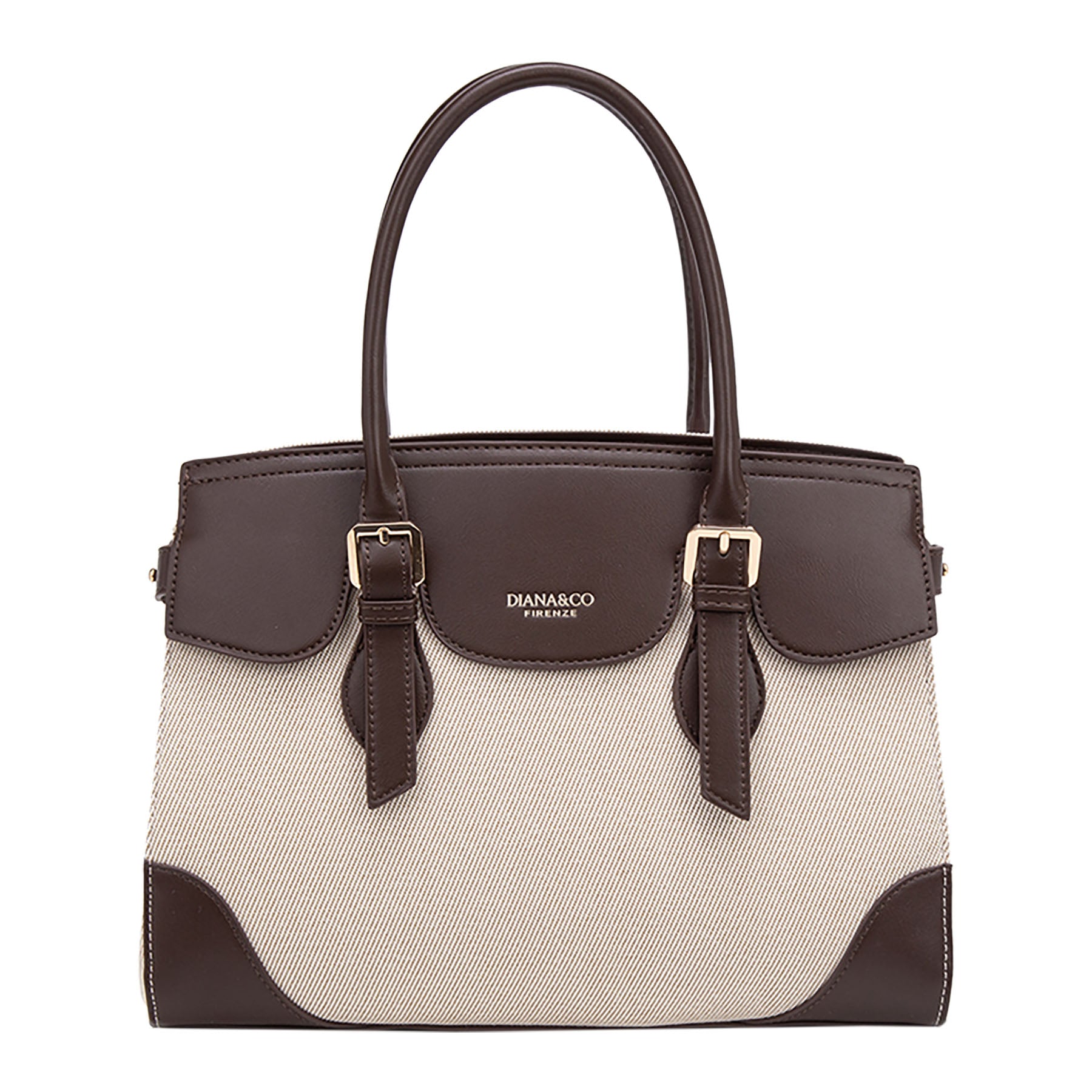 BORSA A MANO IN CANVAS STAMPATO