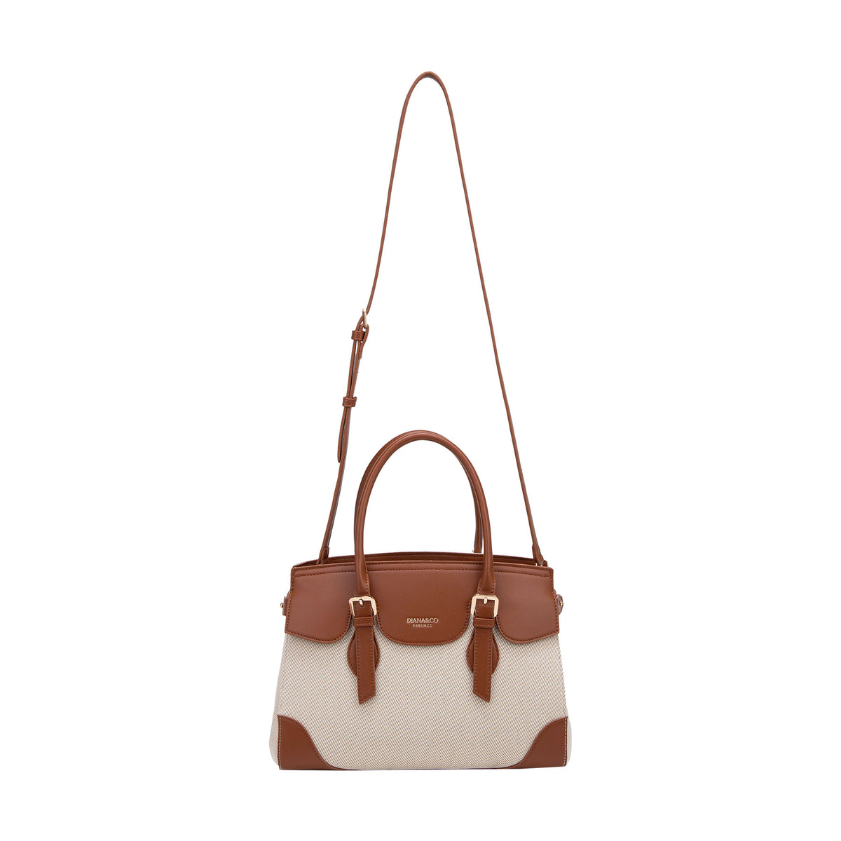 BORSA A MANO IN CANVAS STAMPATO