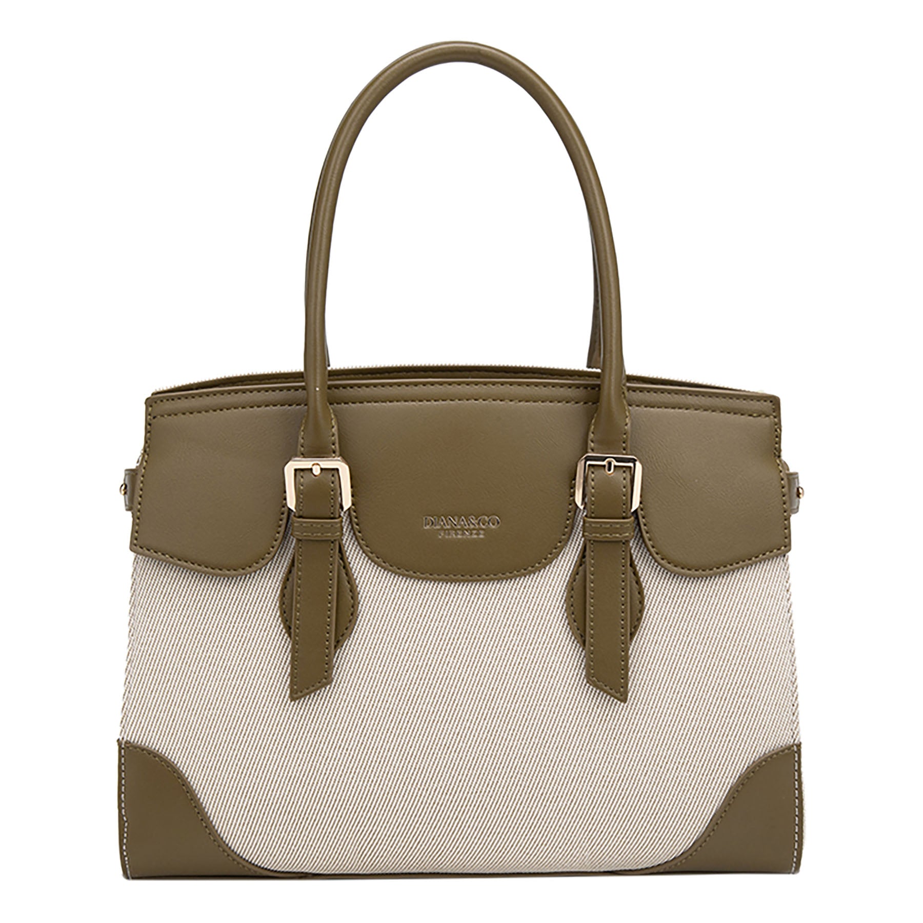 BORSA A MANO IN CANVAS STAMPATO